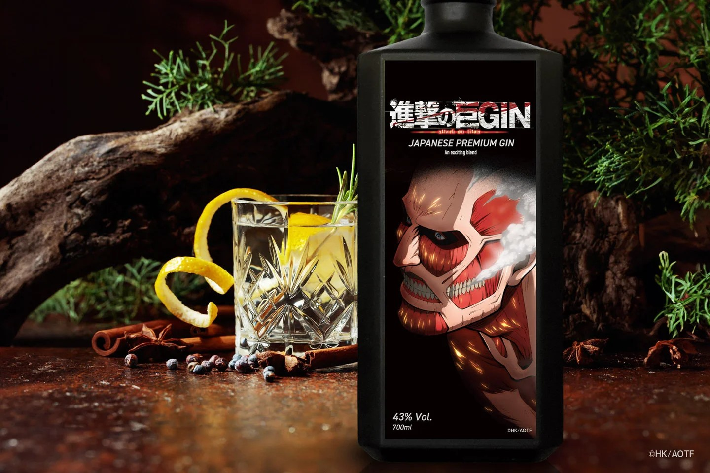 進撃の巨GIN JAPANESE PREMIUM GIN An Exciting Blend